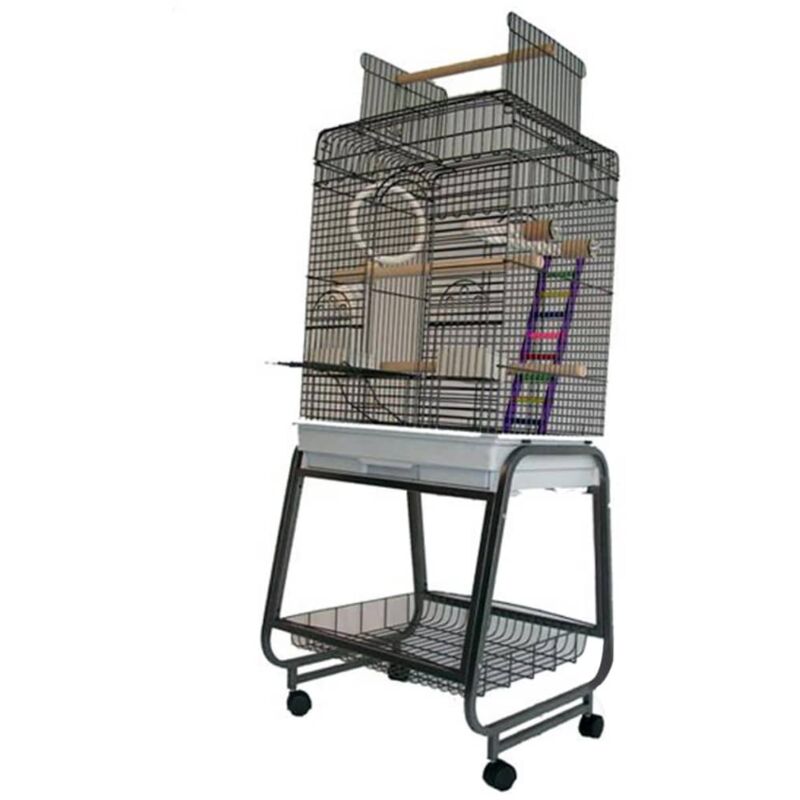 Cage pour perroquetd Villa Aurelia Gris 56 x 43 x 154 cm Strong