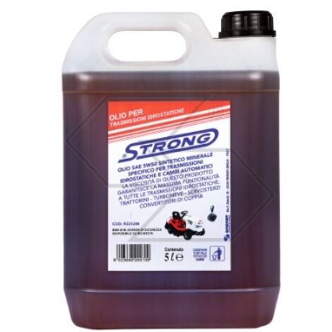 STRONG huile minérale synthétique SAE 5W50 pour transmissions hydrostatiques 5 litres