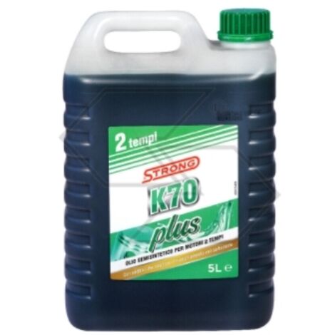 Strong K70 Plus huile semi-synthétique pour moteur de tronçonneuse 2 temps 5 litres