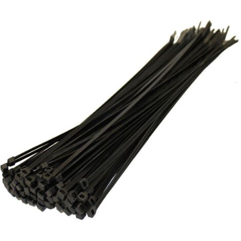 Strong Nylon Plastic Cable Ties Zip Tie Wraps organizer 100 x 2.5mm Black 100pcs