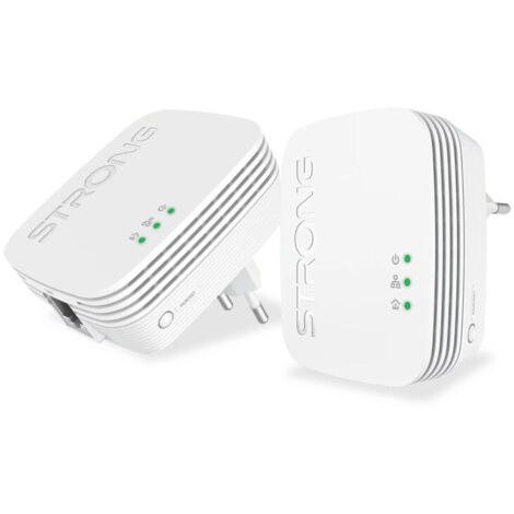 Strong POWERL1000DUOMINI Adaptateur réseau CPL 1000 Mbit/s Ethernet/LAN Blanc 2 pièce(s)
