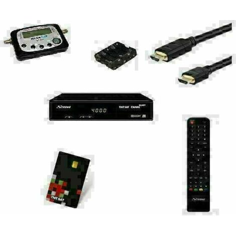 STRONG Récepteur satellite TNTSAT + POINTEUR SATELLITE HD ME SF210