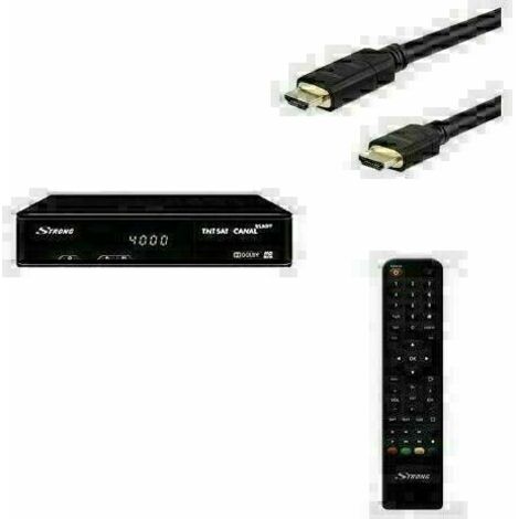 STRONG SRT 7404 Récepteur satellite HD + câble HDMI
