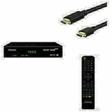 STRONG SRT 7404 Récepteur satellite HD + câble HDMI
