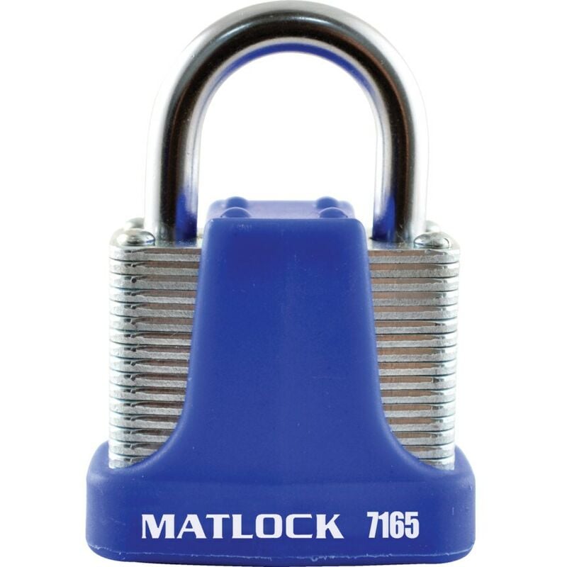 Strong Blue Steel Keyed Alike Padlock - 40MM - Matlock