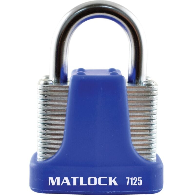 Strong Blue Steel Key Padlock - 40MM - Matlock