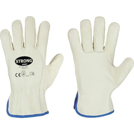 stronghand Fahrerhandschuh Driver, Rind nappa, Gr.10, grün/beige 12 Stk