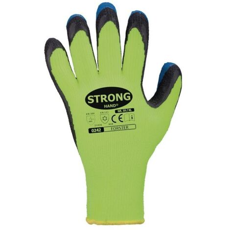 STRONGHAND gants anti-froid Forster taille 11 jaune fluo/bleu 12 paires ( 4000371127 )
