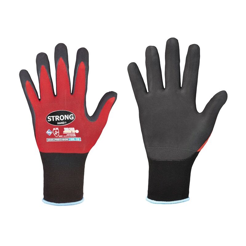 Image of Handschuhe precisor Größe 10 rot/schwarz ( 8000549464 ) - Stronghand