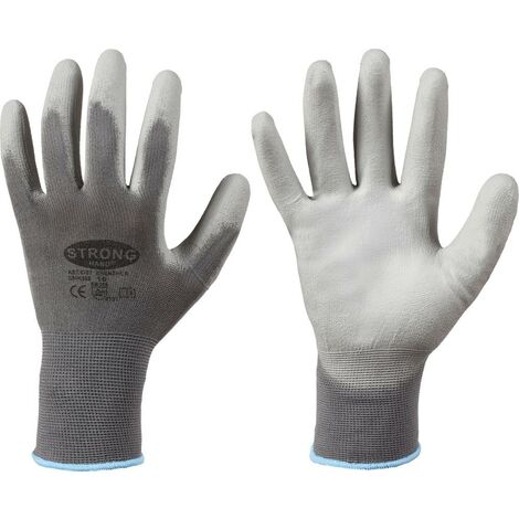 stronghand Strickhandsch.Shenzhen, Nylon, Gr. 10, grau 12 Stk