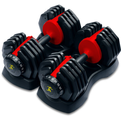 SPORTNOW Dumbbells Set, Adjustable Weights for Women Men Home Gym Work –