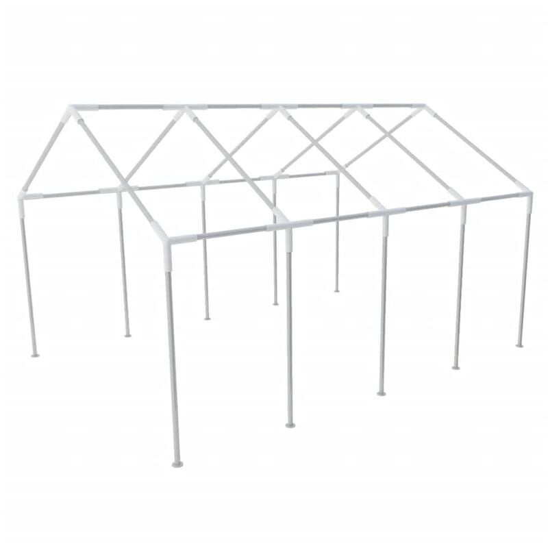 Structure de tente chapiteau pavillon jardin 8 x 4 m - Argent