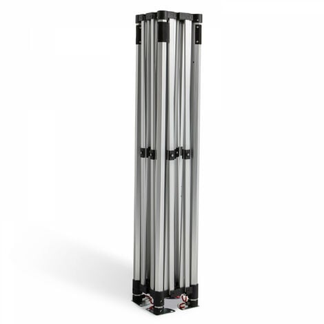 Structure de tente pliante aluminium 3x3 m 40 mm - Gris