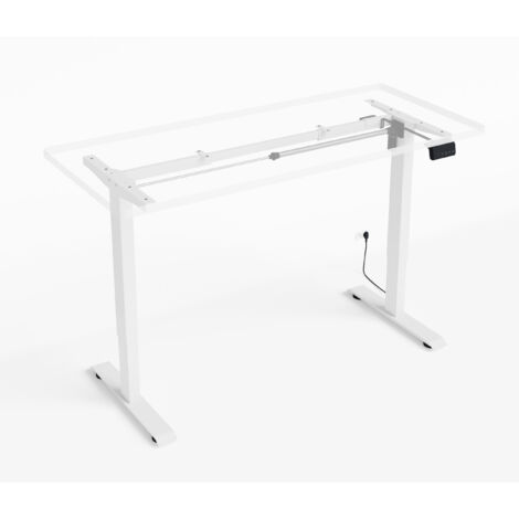 Structure électrique pour bureau à hauteur réglable blanche RXD1