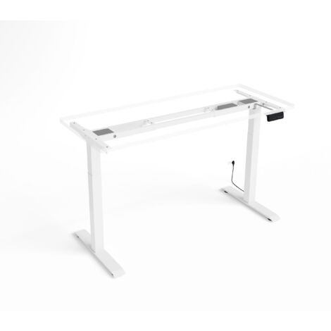 Structure électrique pour bureau à hauteur réglable blanche RXD2