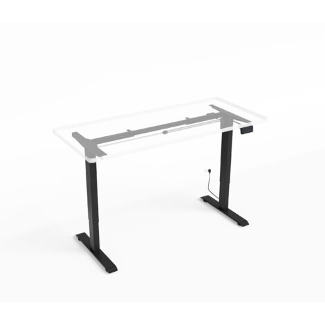 Structure électrique pour bureau à hauteur réglable noire RXD1