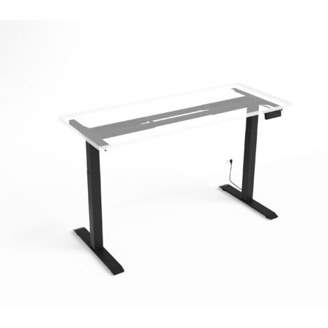 Structure électrique pour bureau à hauteur réglable noire RXD2