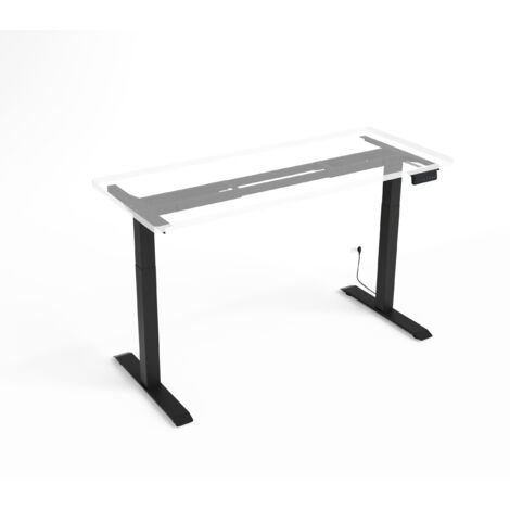 Structure électrique pour bureau à hauteur réglable noire RXD2