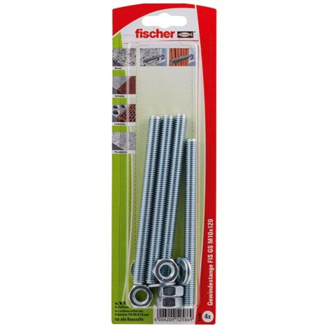 Structure
- n'utilise pas de sauts de ligne, de puces ou de caractères ASCII spéciaux comme par exemple "-"
- ne génère pas d'autre sortie que la traduction
Nom
Fischer 4x Ancre filetée FIS GS M10x