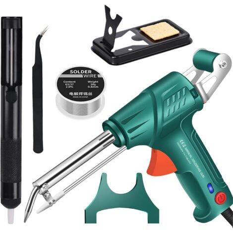 Strumenti di saldatura industriale con riscaldamento interno, saldatore multifunzionale, pistola per saldatura portatile 3 in 1 per metallo, verde