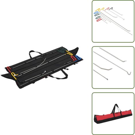 Strumenti per auto - vidaXL Set Rimozione Ammaccature 8 pz senza Verniciatura Acciaio Inox - Riparazione auto