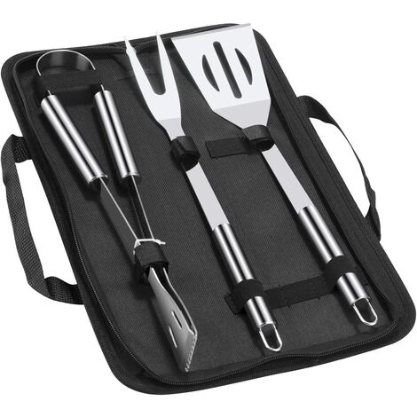 Set di Utensili da Barbecue 20 Pezzi Set Posate Barbecue Grill Set di Attrezzi Barbecue Griglia Accessori BBQ Spatola, Pinze, Forchetta, Clip, Spiedini, Spazzola 