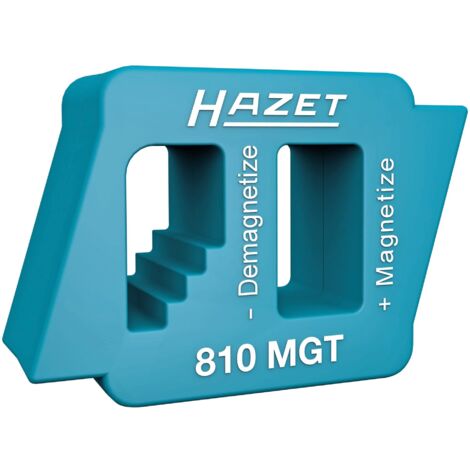 Strumento di magnetizzazione/smagnetizzazione HAZET 810MGT - magnetizzatore e smagnetizzatore per cacciaviti, utensili e piccole parti ferrose - con logo HAZET".