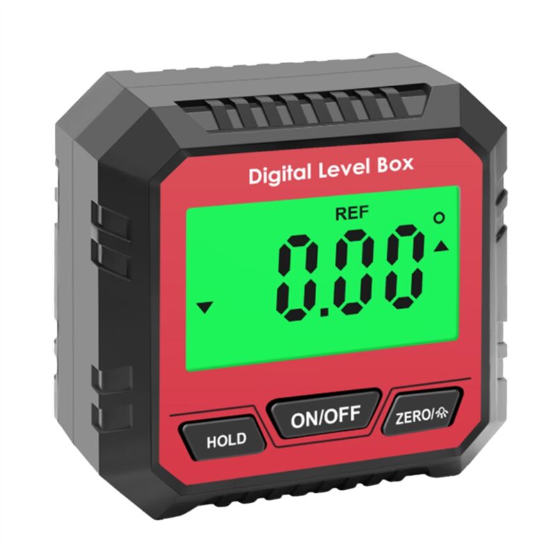 Image of Strumento di misurazione del tester dell'inclinometro elettronico digitale mini goniometro a scatola smussata universale da 90 gradi