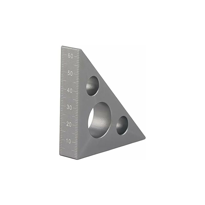 Image of Fortuneville - Strumento di misurazione per la lavorazione del legno con righello triangolare in lega di alluminio