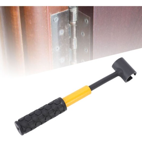 Strumento di regolazione per cerniere delle porte 4 in 1, chiave di regolazione robusta e facile da usare per uso residenziale e commerciale, giallo