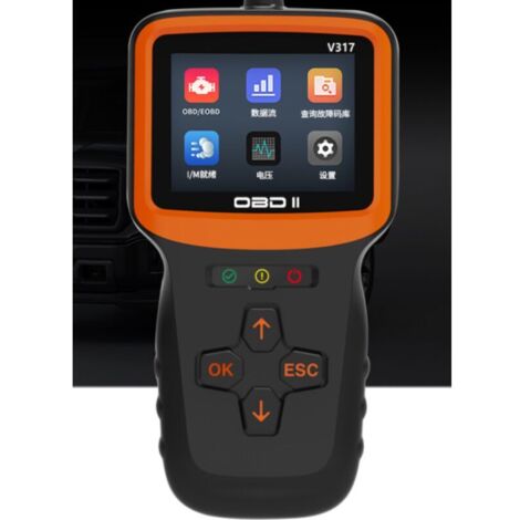 Strumento diagnostico KZQ OBD2, scanner diagnostico OBD2 francese per veicoli successivi al 2000, lettore di guasti con funzioni OBDII complete