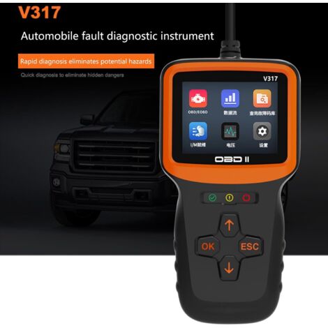 Strumento diagnostico per auto con predisposizione I/M Lettore di codici OBDII EOBD per auto Lettore di codici OBDII EOBD Rilevatore di guasti con predisposizione I/M