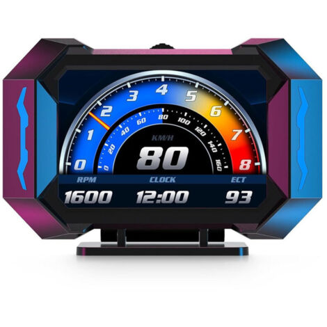 Strumento HUD per auto, accelerometro, inclinometro, sistema di diagnostica di bordo compatibile con tutti i modelli