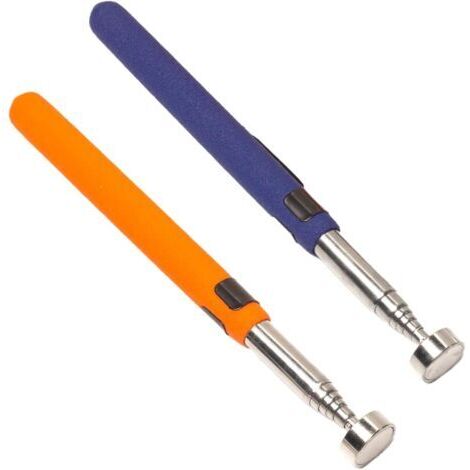 Strumento magnetico telescopico, 2 strumenti di raccolta magnetici telescopici, strumento di raccolta magnetico telescopico per riparazioni auto e domestiche