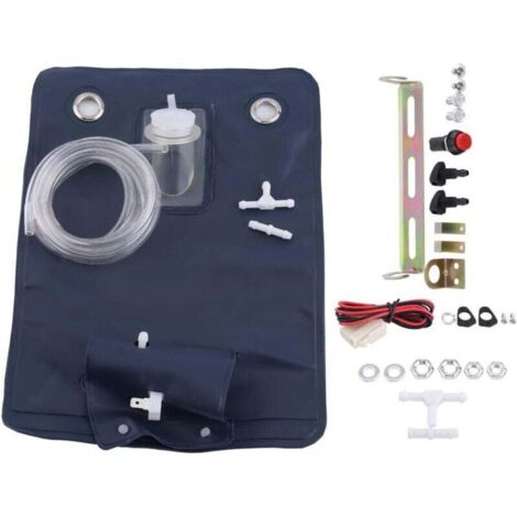 strumento per il lavaggio del parabrezza, kit di pompa per il lavaggio del parabrezza universale da 12 V con interruttore a pulsante per auto d'epoca, strumento di riparazione auto