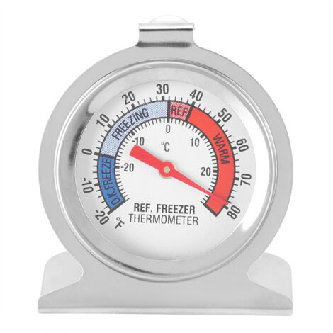 Strumento per misurare la temperatura del termometro del frigorifero del congelatore con quadrante grande in acciaio inossidabile