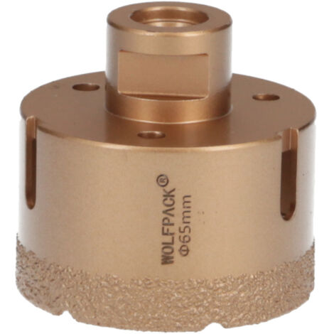 Strumento per piastrellista wolfpack diamond crown 65 mm taglio a secco