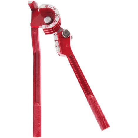Strumento piegatubi manuale 3 in 1 per tubi in metallo morbido da 1/4", 5/8" e 3/8", angolo da 0 a 180 gradi, utensile manuale ergonomico