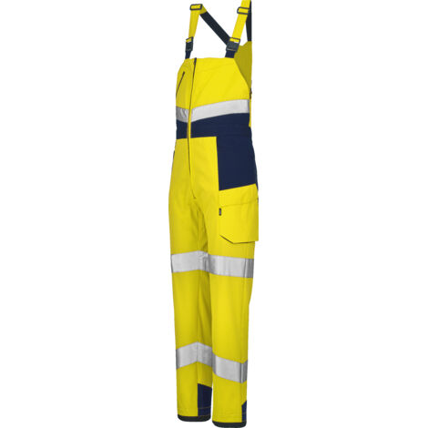 Strumpfhose mit Trägern Proca Pi Neon Gelb / Marineblau XL - FR(52-54)