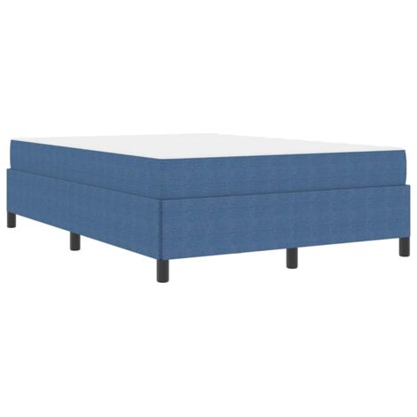 Struttura del letto Blu 140 x 190 cm Tessuto in velluto a coste vidaXL