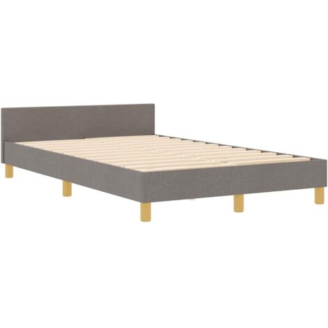 Struttura del letto con testiera Talpa 120 x 190 cm Tessuto vidaXL
