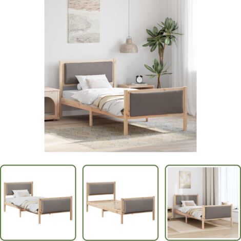 Struttura del letto -  Struttura del letto con testiera Talpa 90 x 190 cm Tessuto