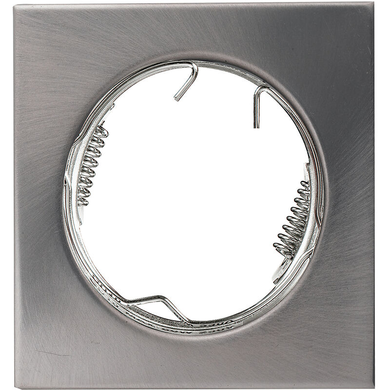 Image of Intec - Struttura incasso reflex quadrata in metallo nichel 8,2x8,2 cm.. - Nichel
