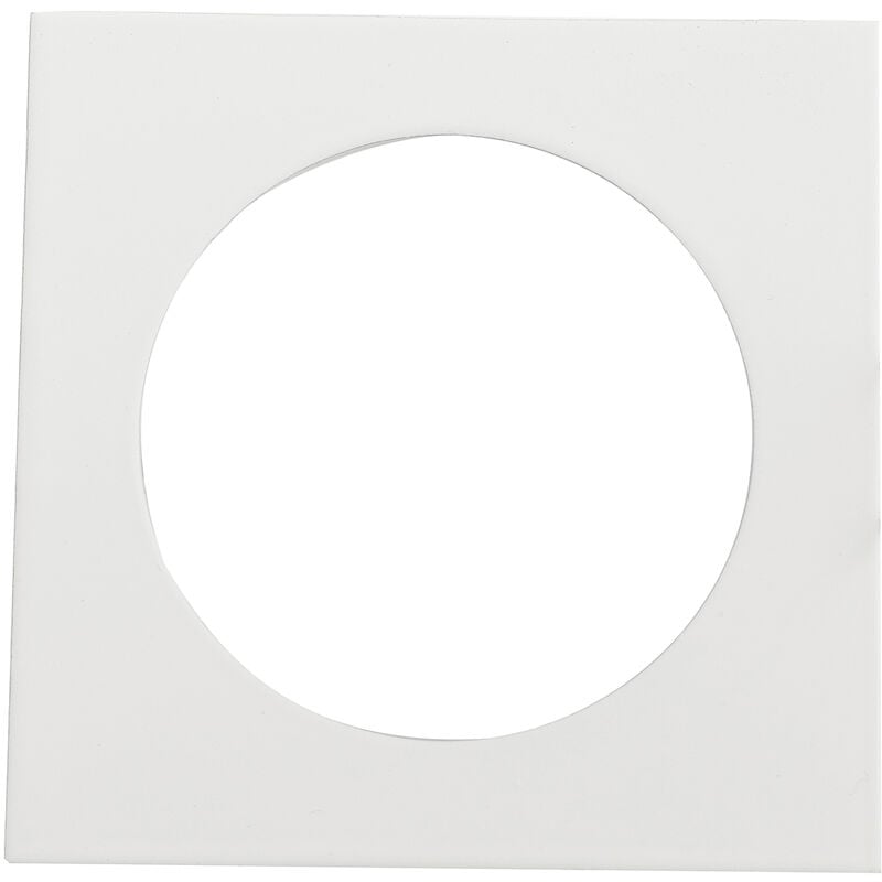 Image of Struttura incasso reflex quadrata orientabile in metallo bianco 8,2x8,2 cm.. - Bianco