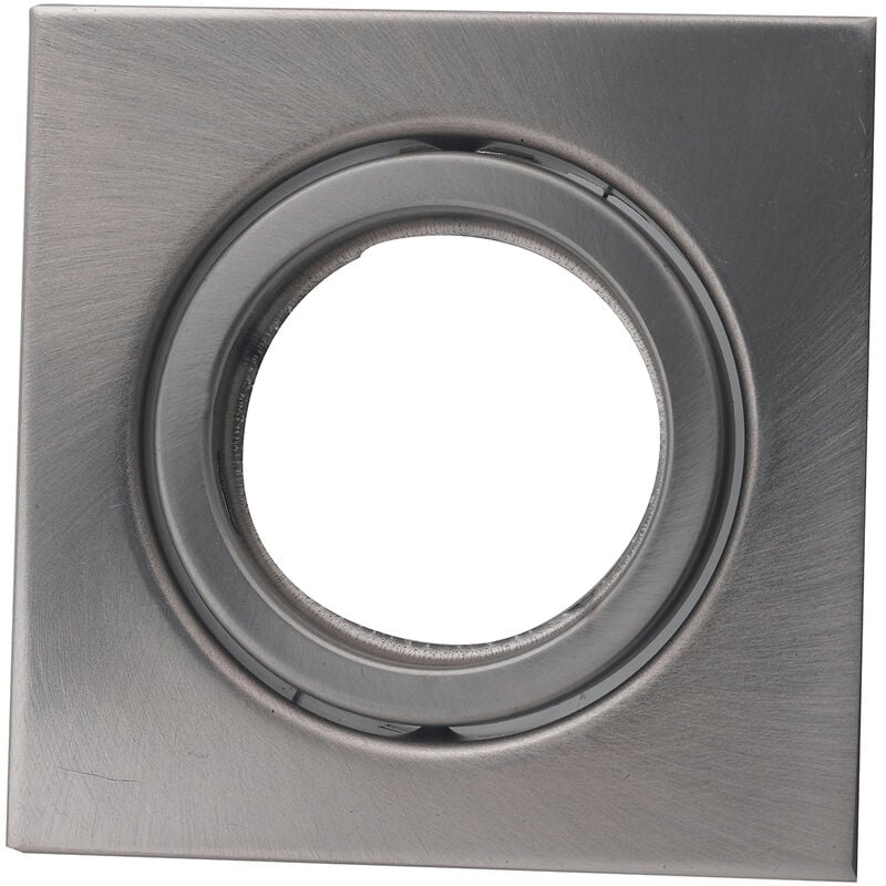 Image of Struttura incasso reflex quadrata orientabile in metallo nichel 8,2x8,2 cm.. - Nichel