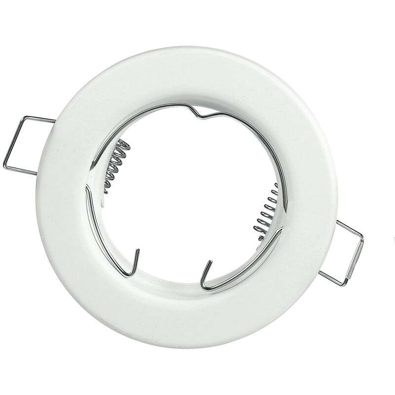 Image of Intec - Struttura incasso reflex rotonda in metallo bianco 8 cm.. - Bianco