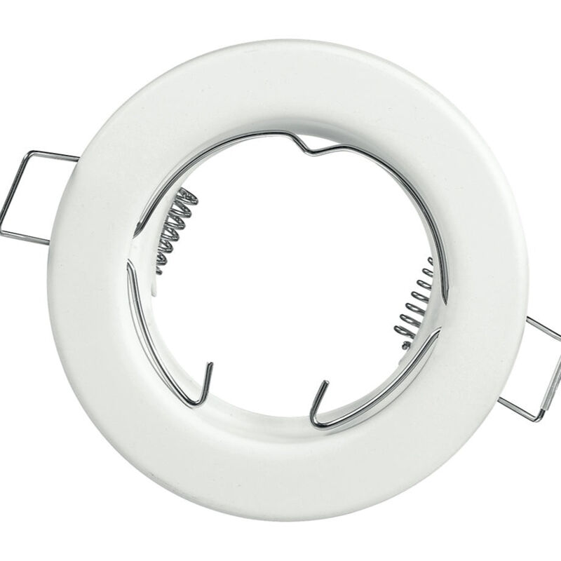 Image of Intec - Struttura incasso reflex rotonda in metallo bianco 8 cm.. - Bianco