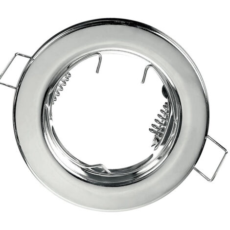 "Struttura incasso REFLEX rotonda in metallo cromato 8 cm.."