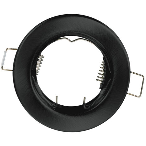 "Struttura incasso REFLEX rotonda in metallo nero 8 cm.."