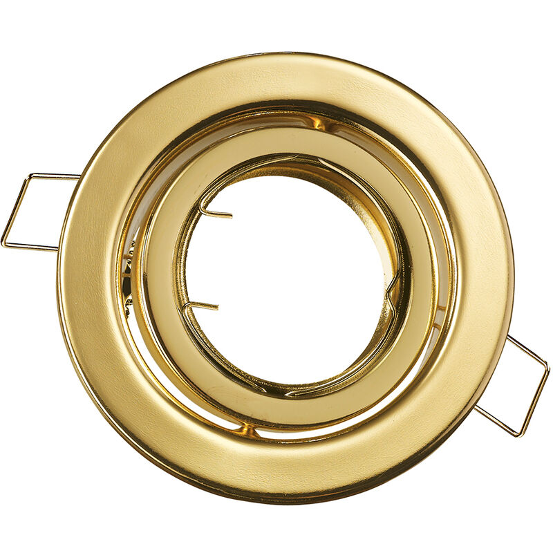 Image of Struttura incasso REFLEX rotonda orientabile in metallo oro cm.. - Oro